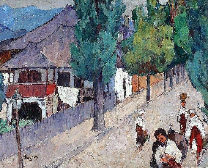 Ion Theodorescu Sion Ulitala Curtea de Argeg China oil painting art